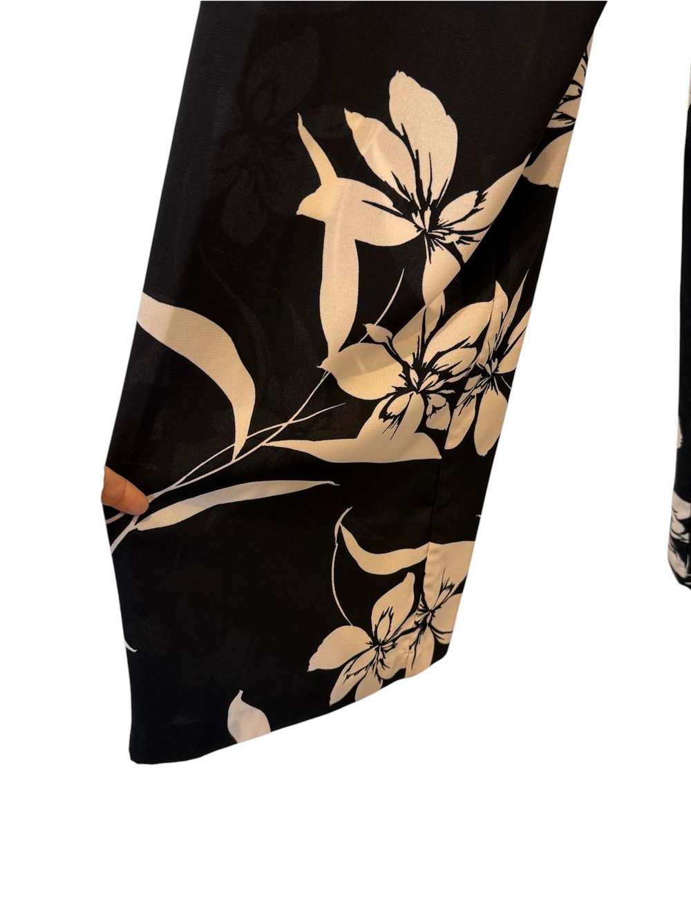 Willow Ryan Floral Tropical Summer Vacation Strapless Wide Leg Jumpsuit Romper S - Picture 7 of 15